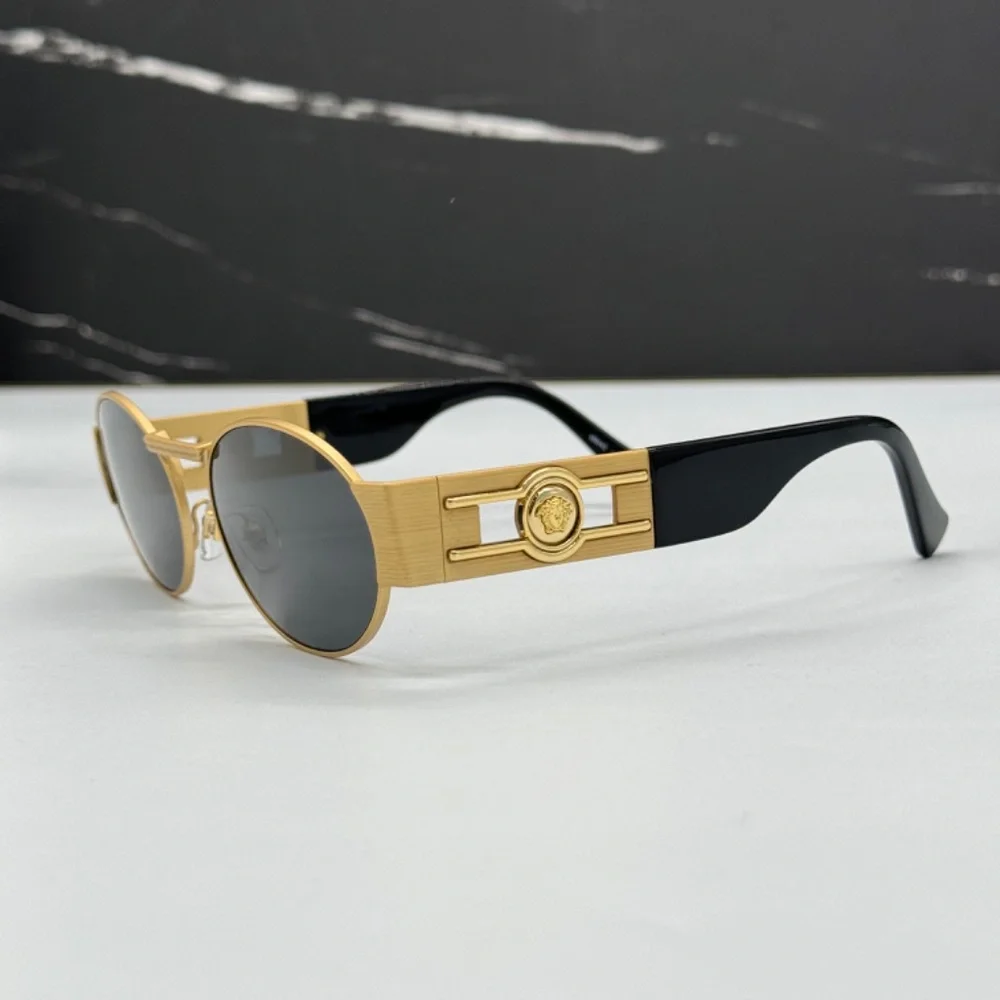 NEW MOD 2264 1002/87 VERSACE UNISEX SUNGLASSES VE2264 100287 GOLD MOD 2264